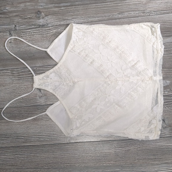 BOGO!! MINKPINK White Cream Lace Tank Top S - Picture 4 of 4